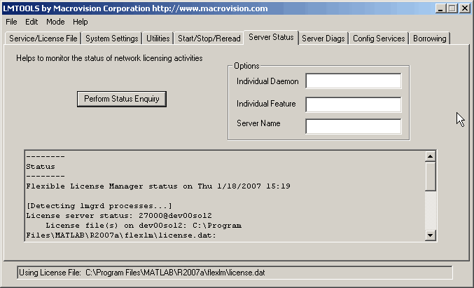 figure showing the l m tools dialog box
